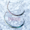 Abalone Chandelier Hoops