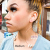 Cowrie Hoops
