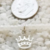 Silver Crown Charm